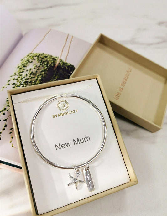 New Mum Silver Bracelet