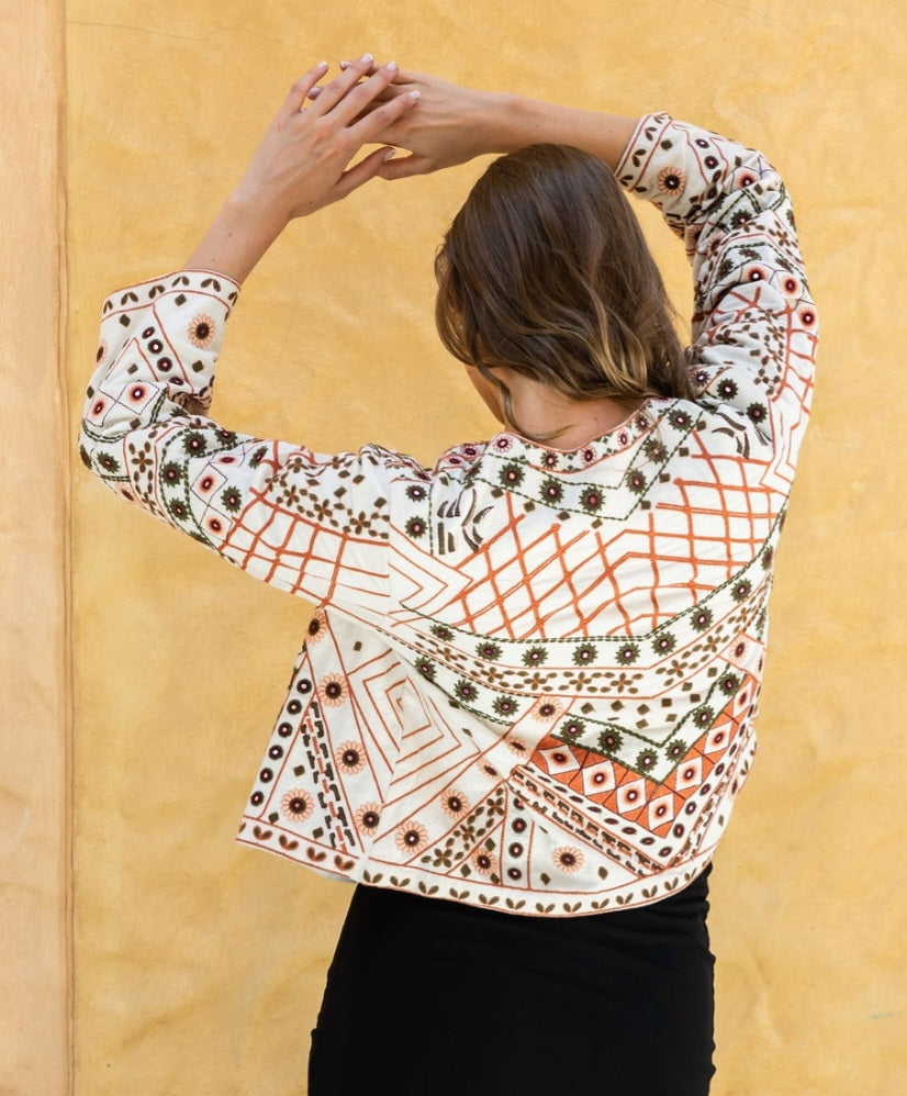 Embellished Cotton Jacket