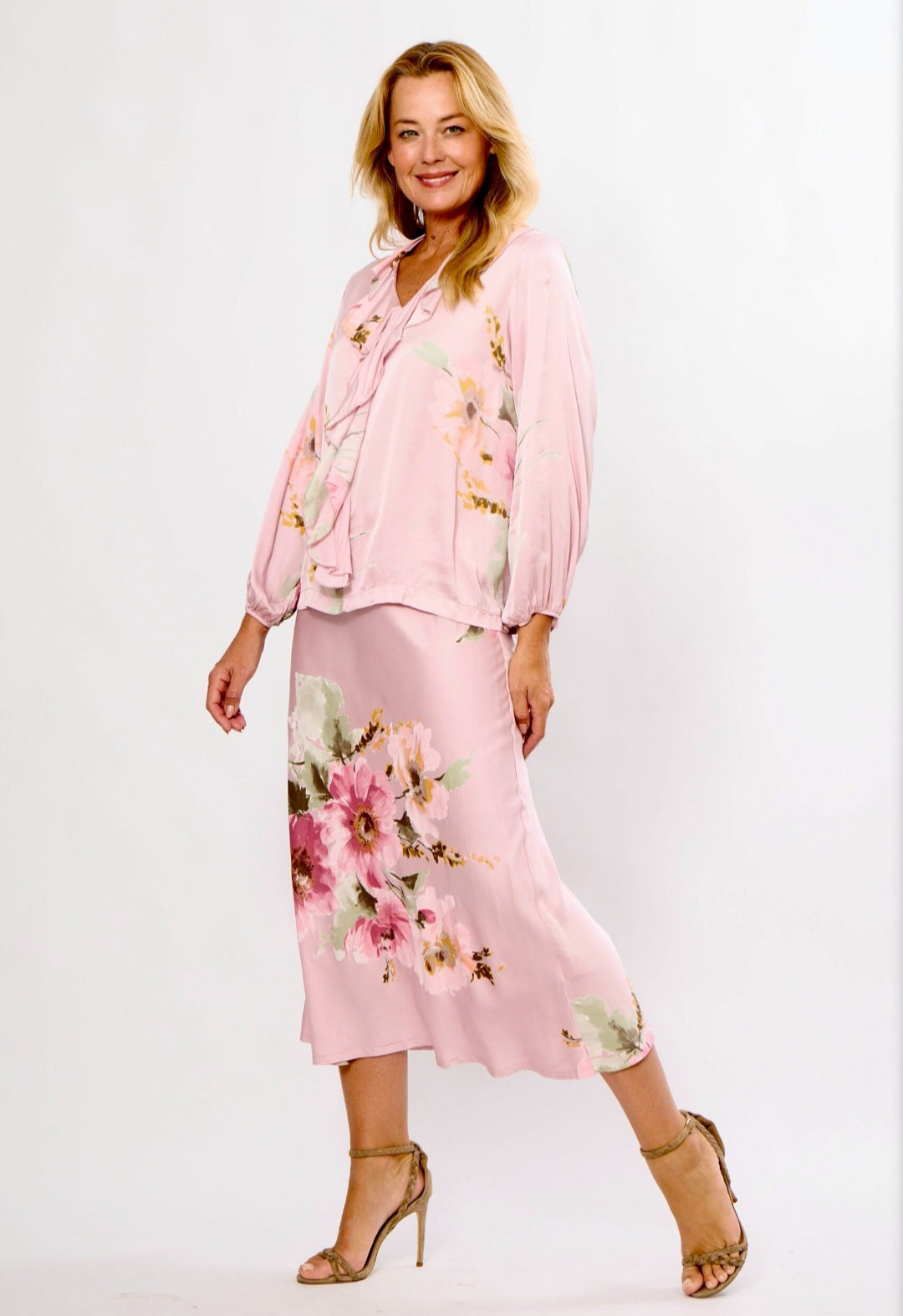 Blush Bias Italian Skirt