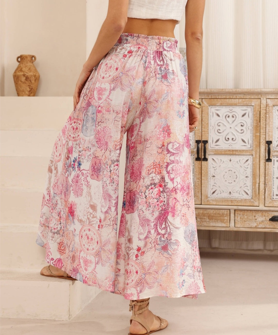 Rose Flutter Pants