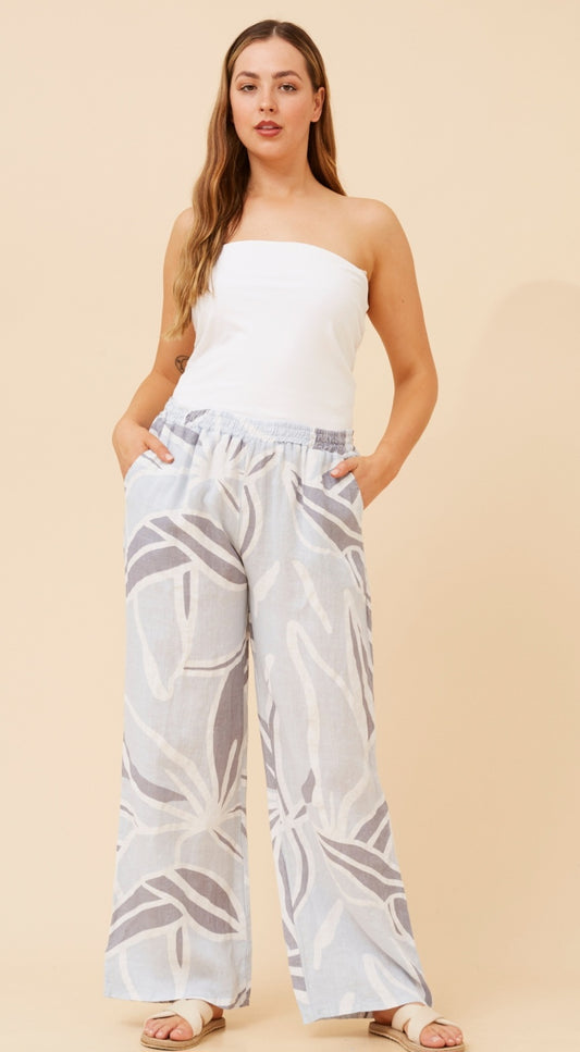 Linen Grey Toned Pants