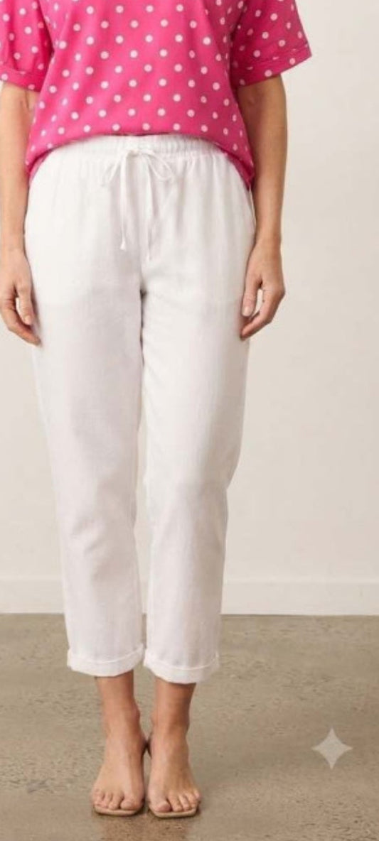 White Cotton Pants