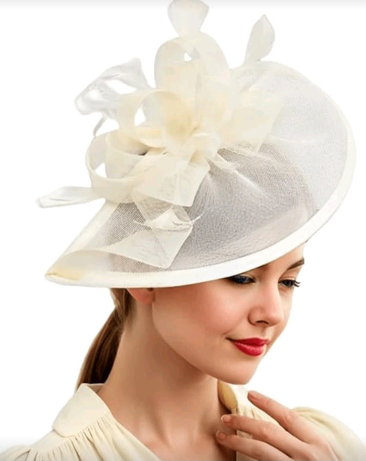 Cream Fascinator