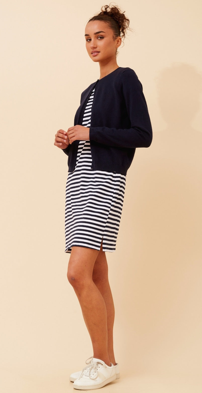 Navy Cardy
