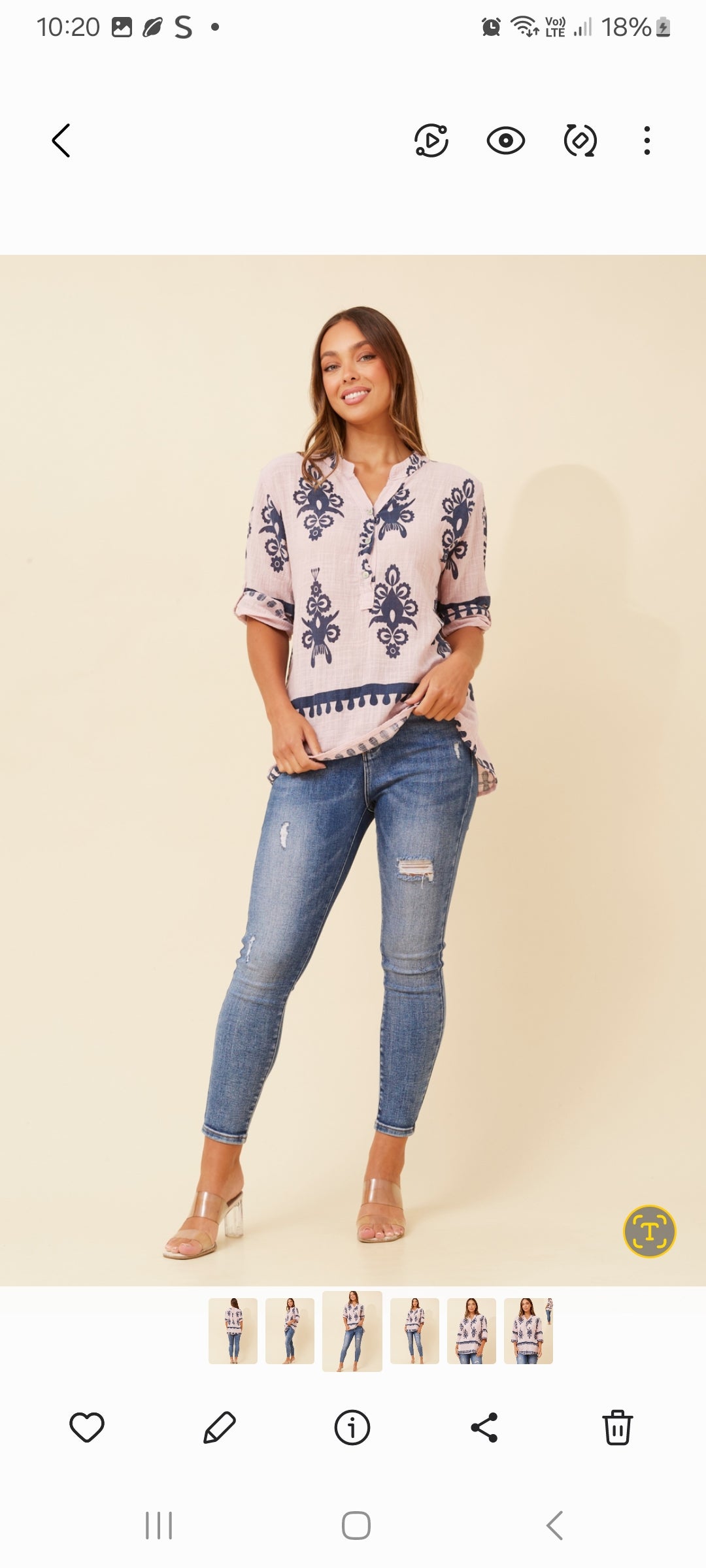 Poppy Pink & Black Cotton Shirt