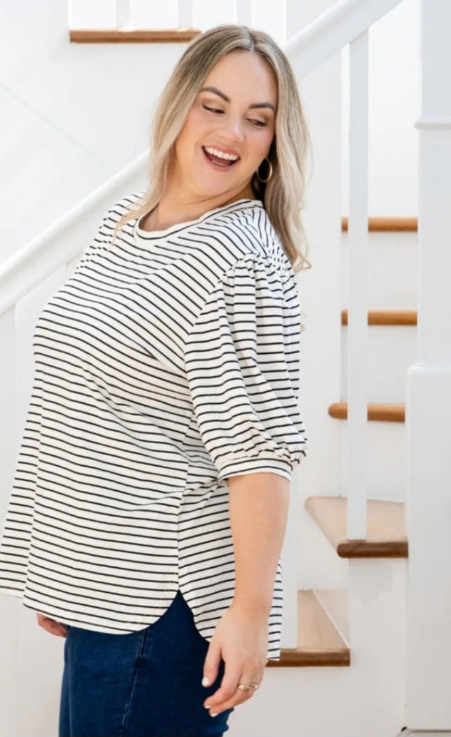 Cotton Puff Sleeve Tshirt