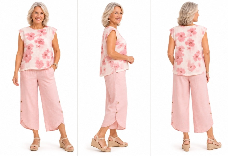 Petal Linen Blend Top