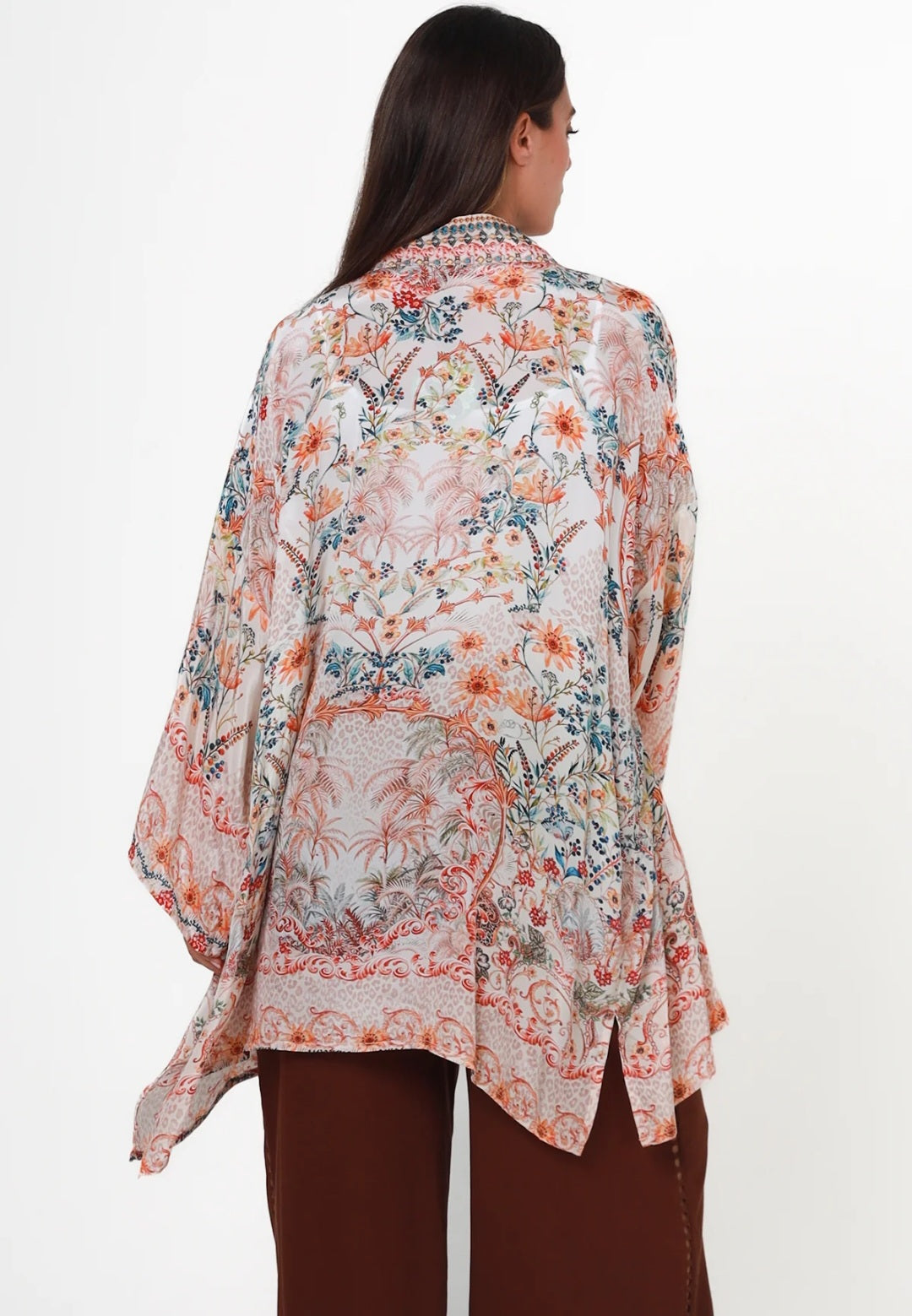Peacock Feather Kimono