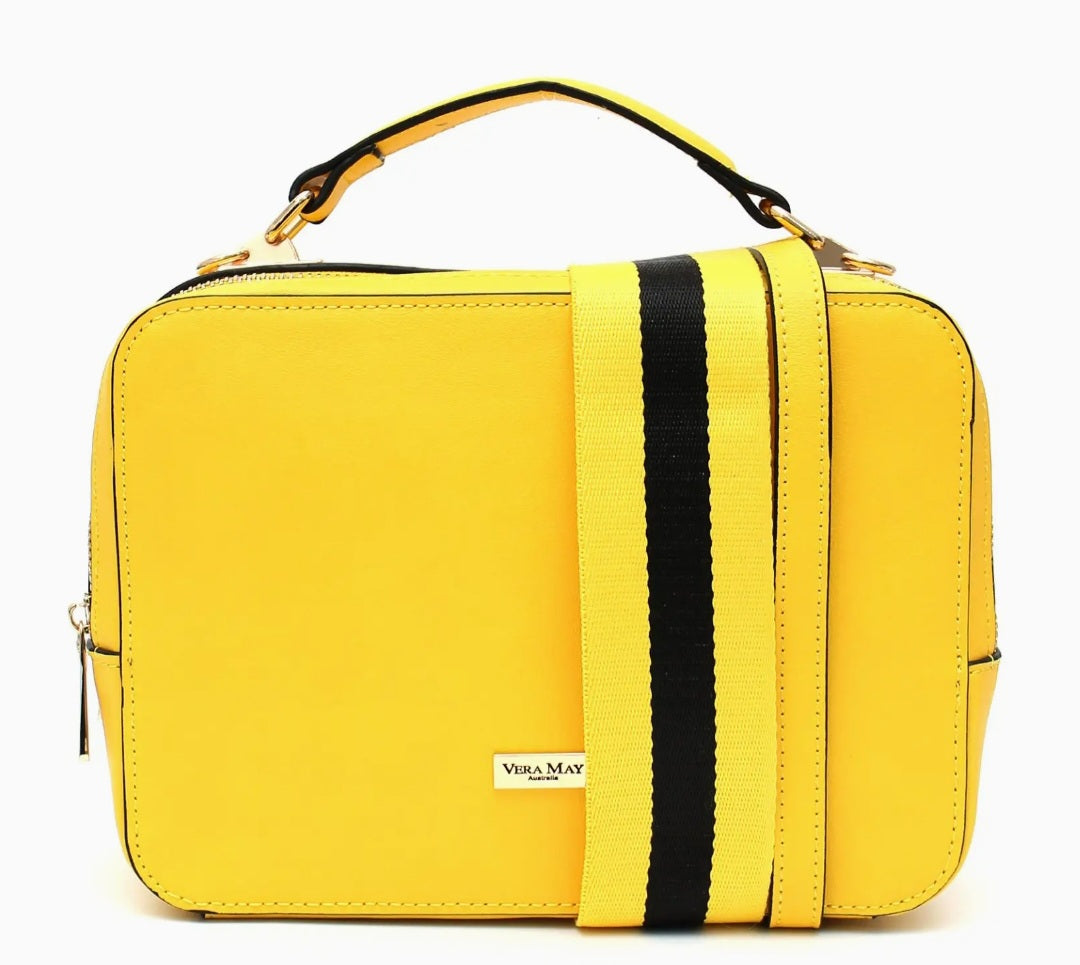 Twila Yellow Vera May Vegan Leather Handbag