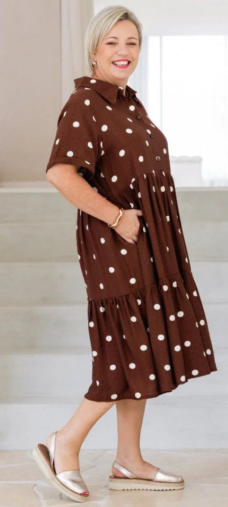 Chocolate Spot Dress