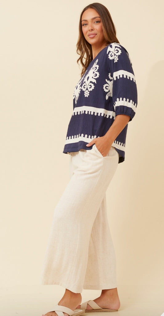 Shae Navy Top