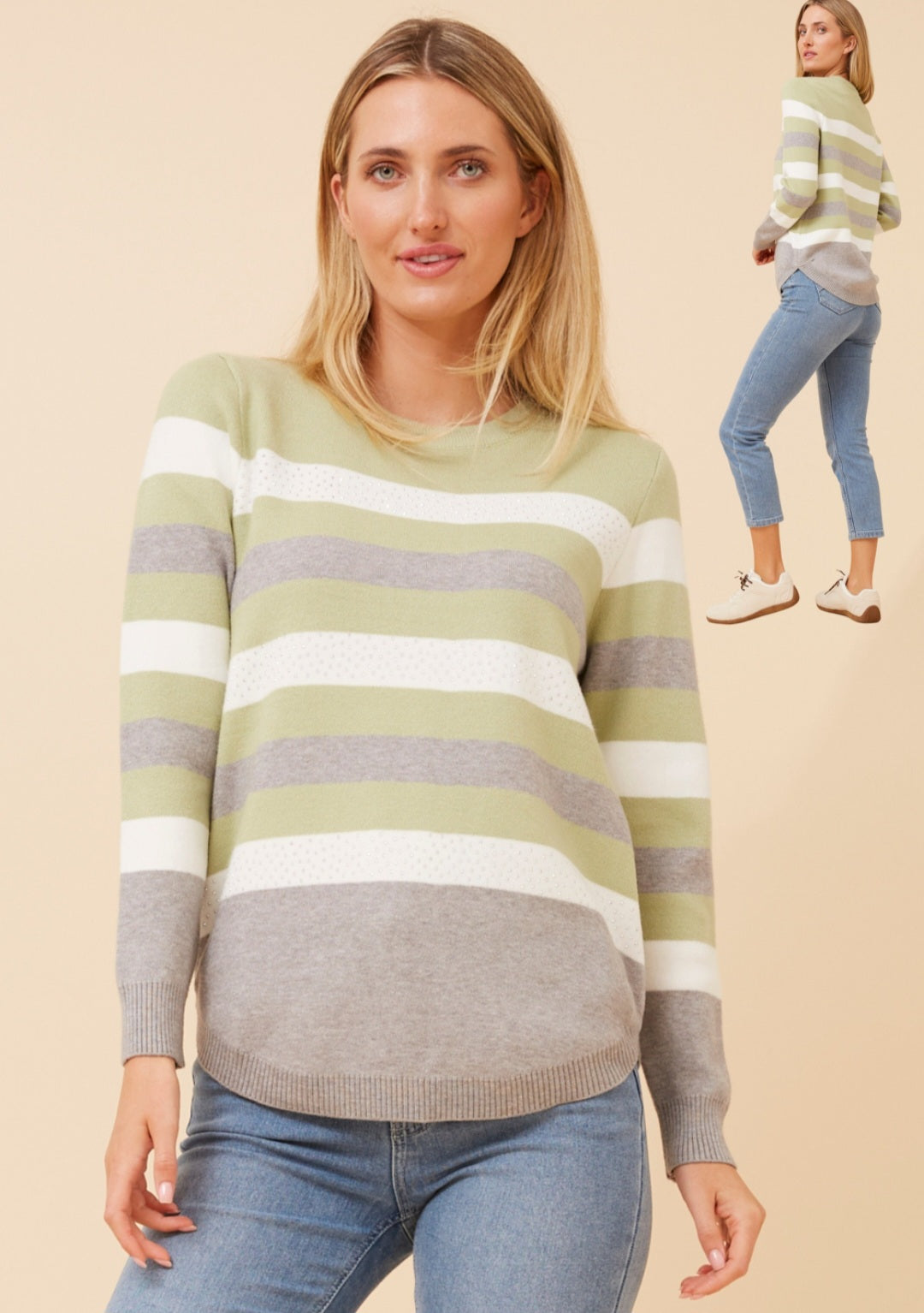 Striped Soft Knit Sweater