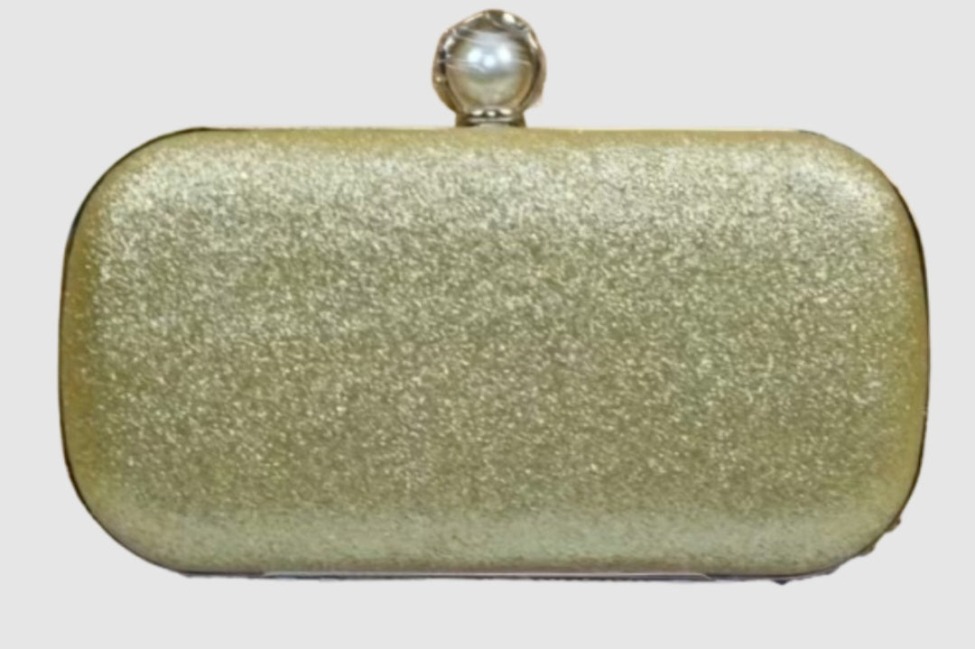 Pearl & Gold Clutch Bag