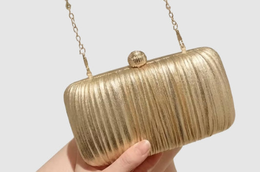 Gold Statement Clutch
