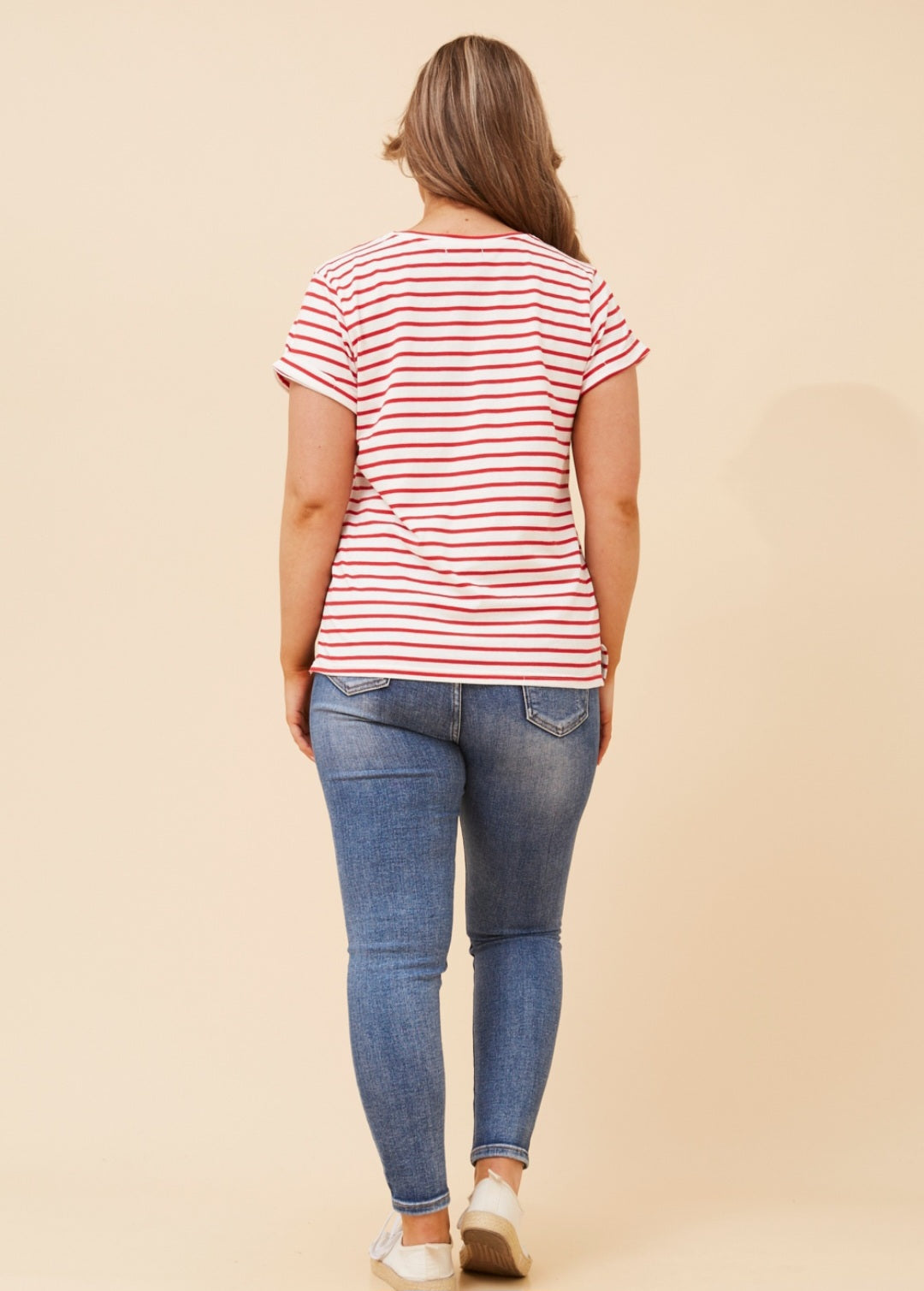 Red & White Tee