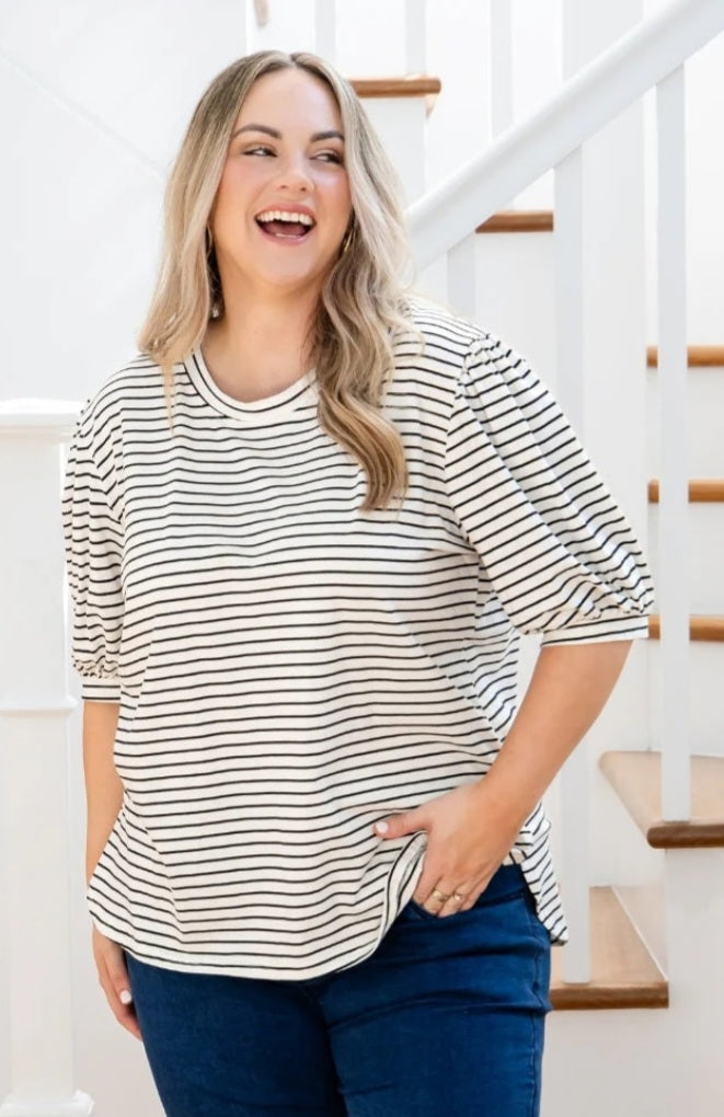 Cotton Puff Sleeve Tshirt