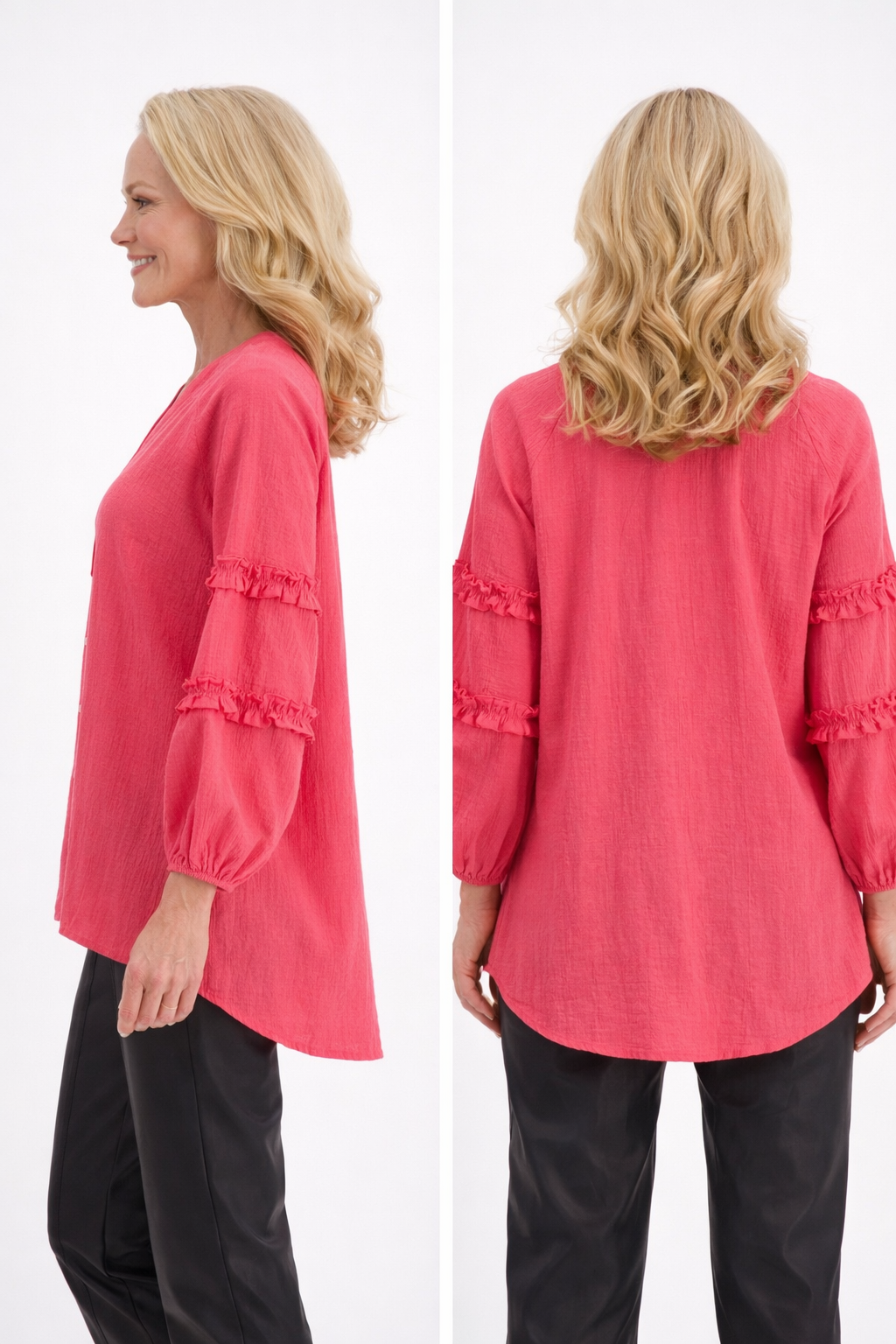 Liberty Rose Ruffle Sleeve Blouse