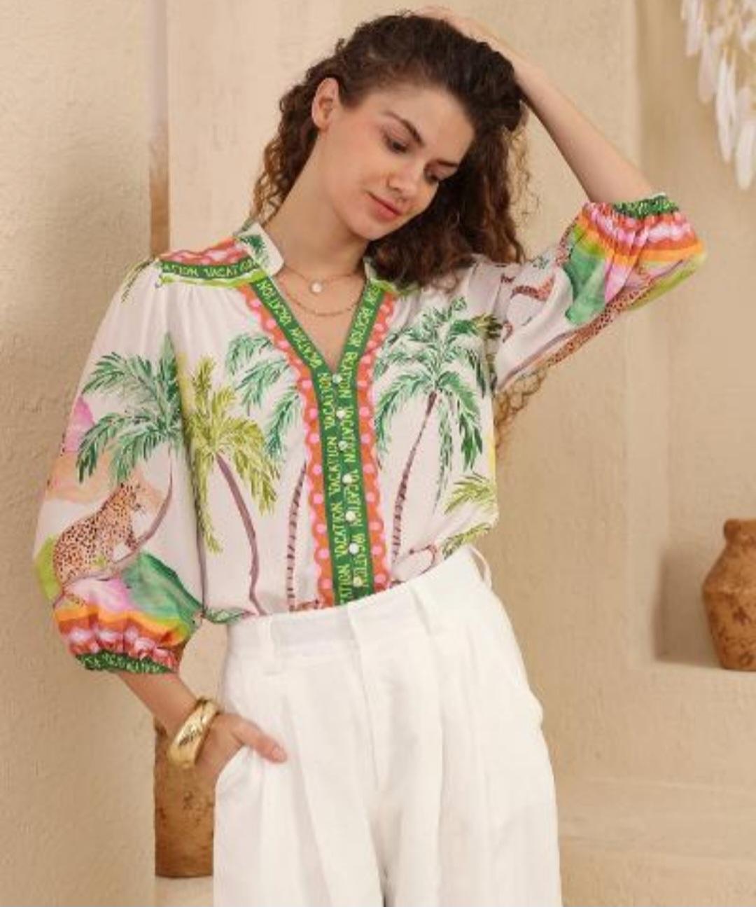 Colourful Rayon Blouse