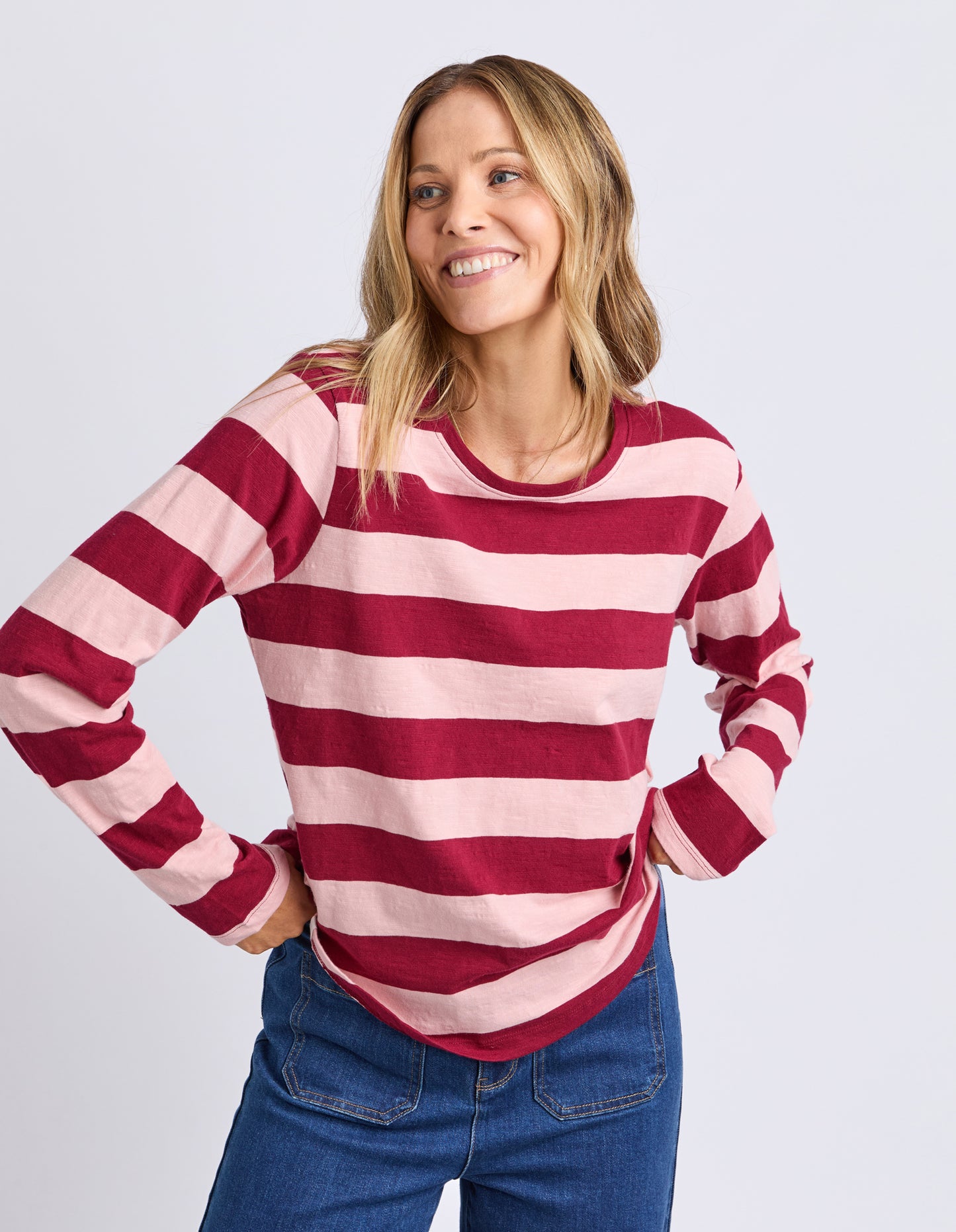 Spritz Stripe Long Sleeve Tee