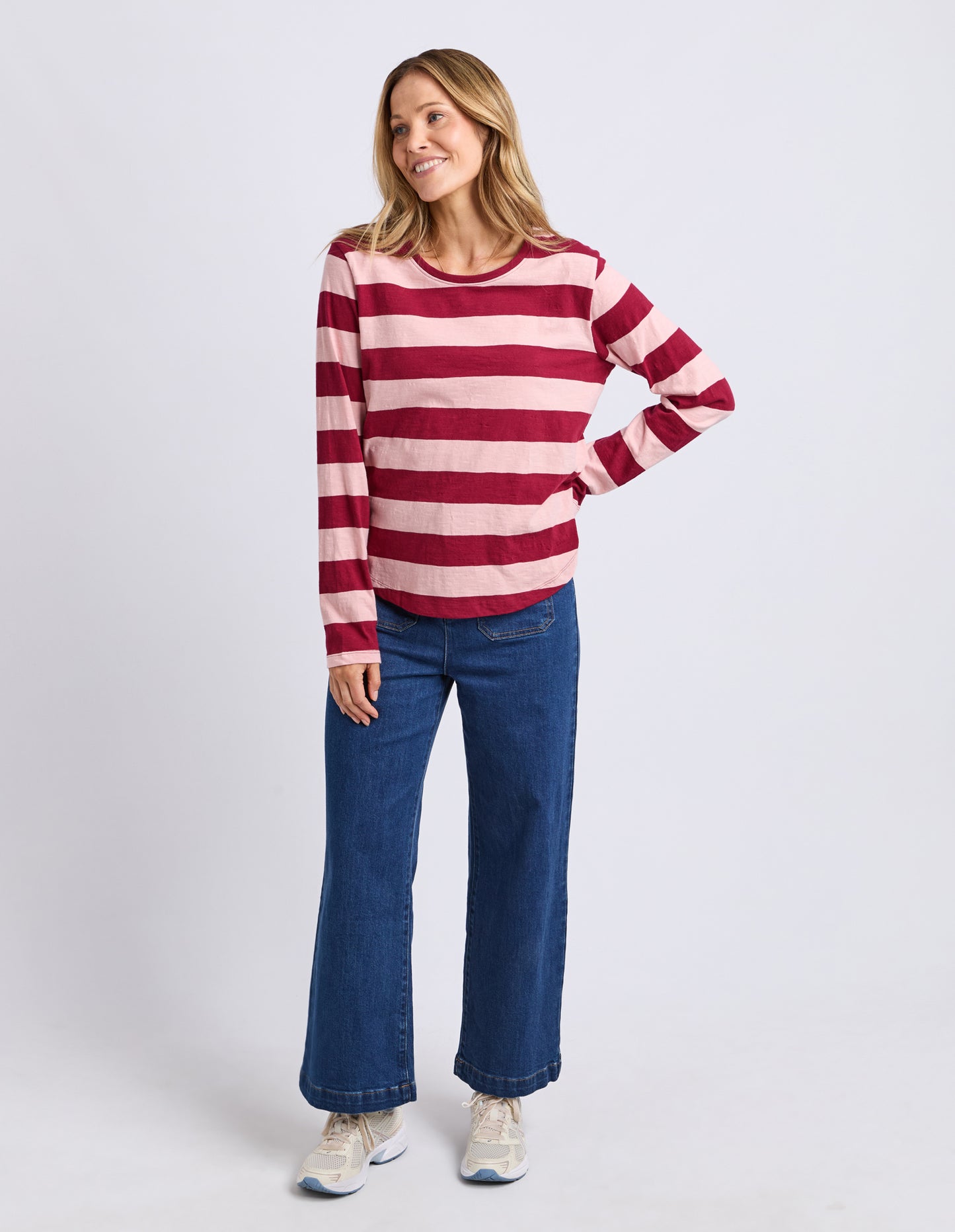 Spritz Stripe Long Sleeve Tee