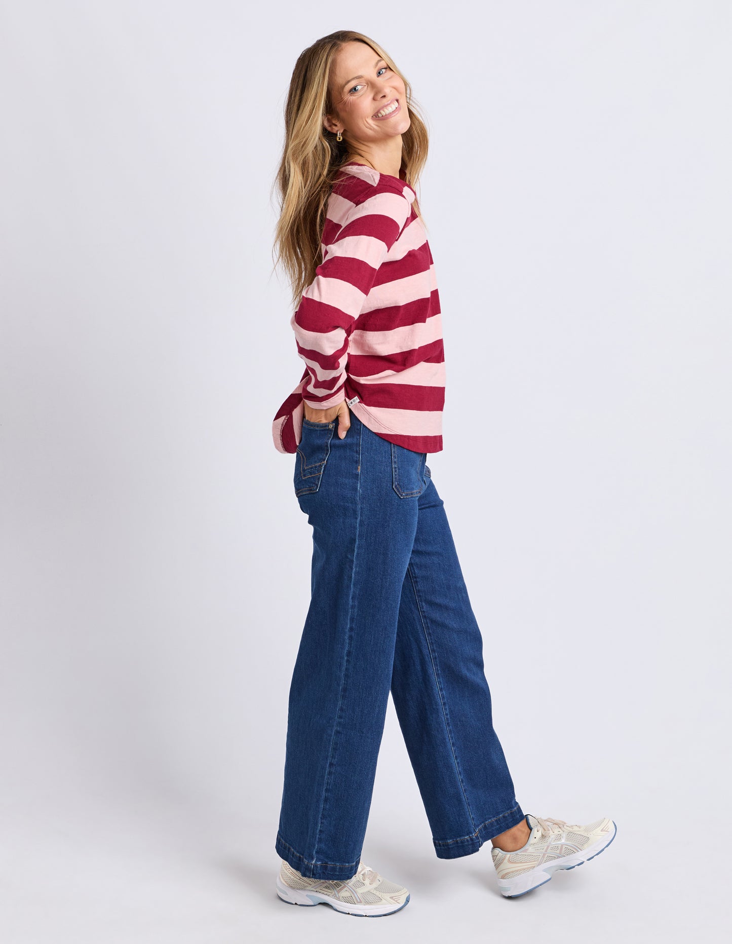 Spritz Stripe Long Sleeve Tee
