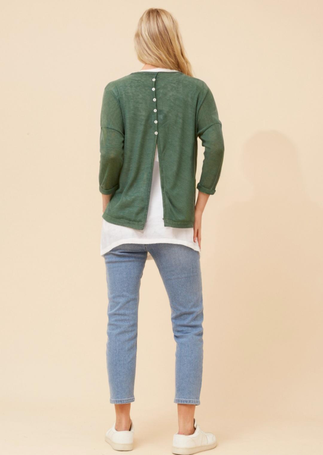 Star Of The Show Layered Top Green
