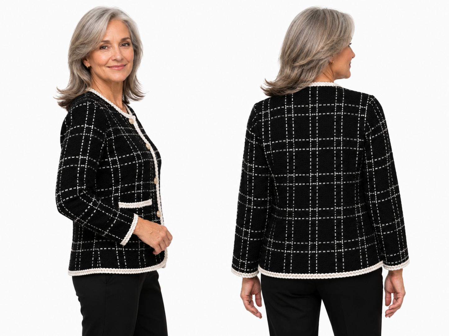 Parisian Tweed Knit Jacket
