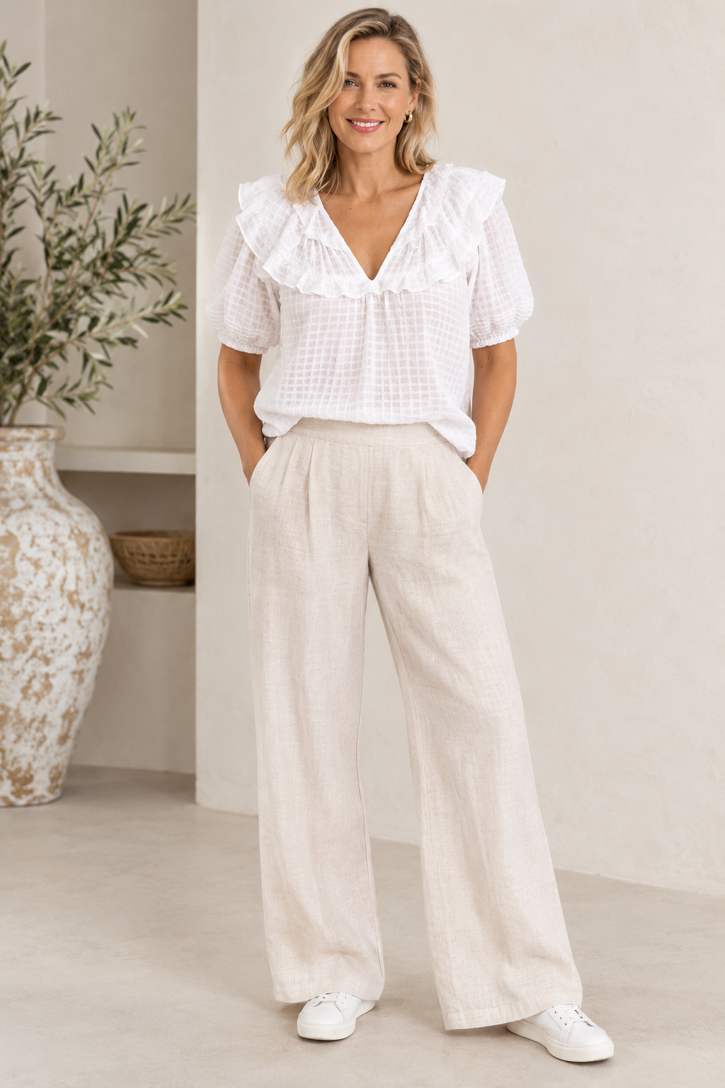 White Cotton Blouse